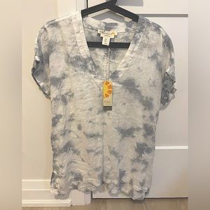 C&C California Tie Dye Linen Shirt
